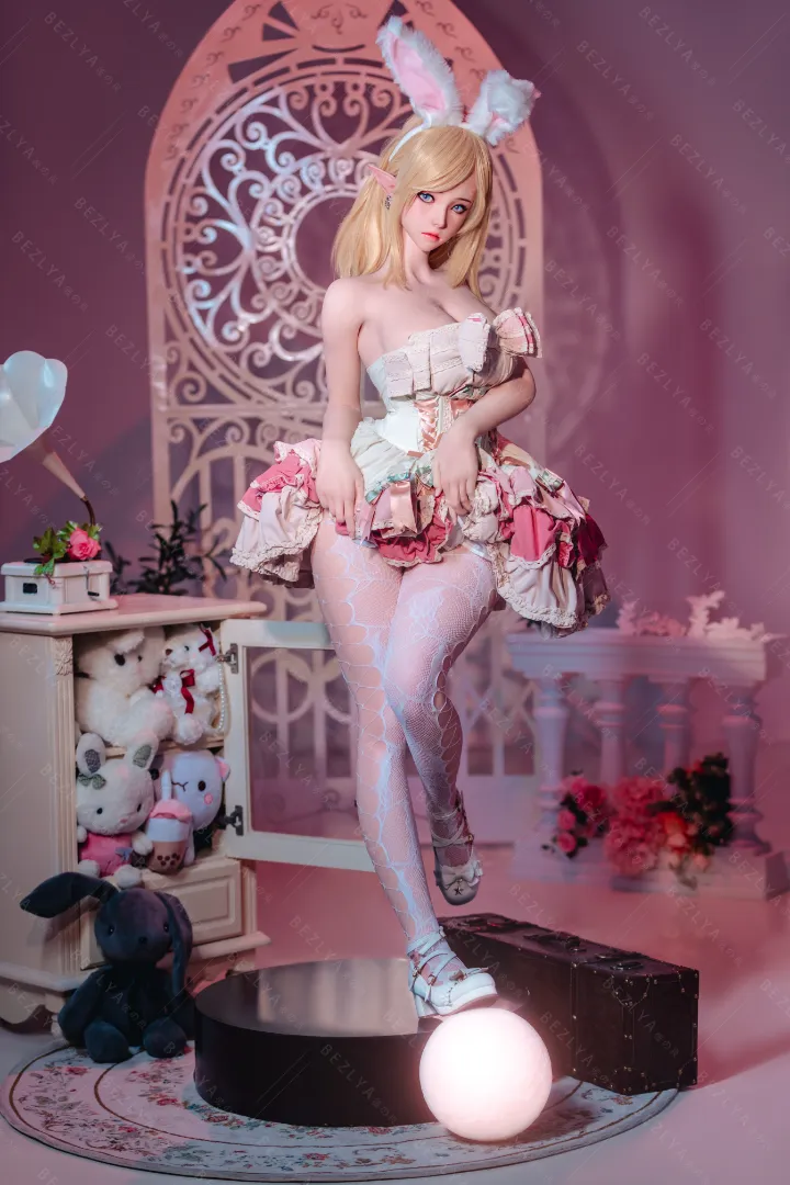 155cm (5ft1) E CUP Lightweight Silicone Sex Doll, Movable Jaw Head Calla